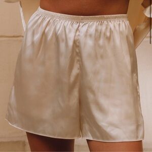 Daily Drills Champagne Silk Shorts